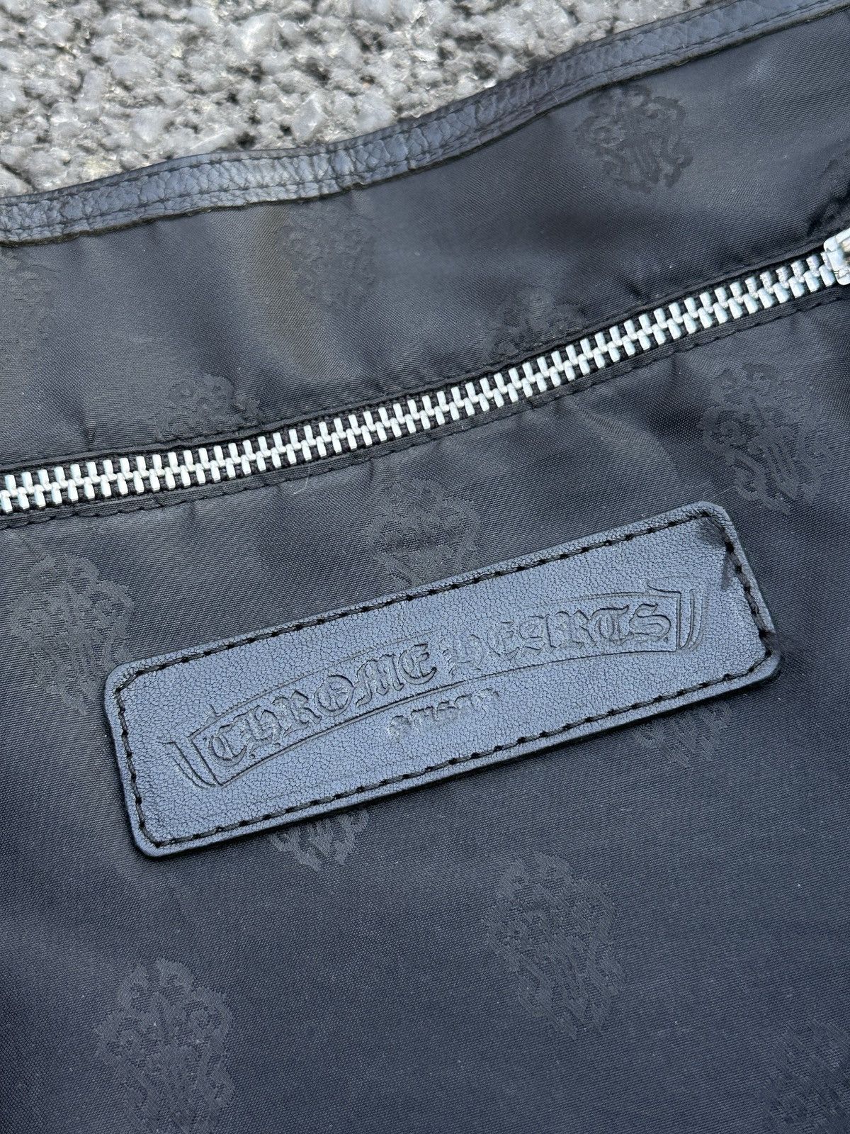 Chrome Hearts Cemetery Cross Patch Double Snap Tote Bag Size ONE SIZE - 8 Thumbnail