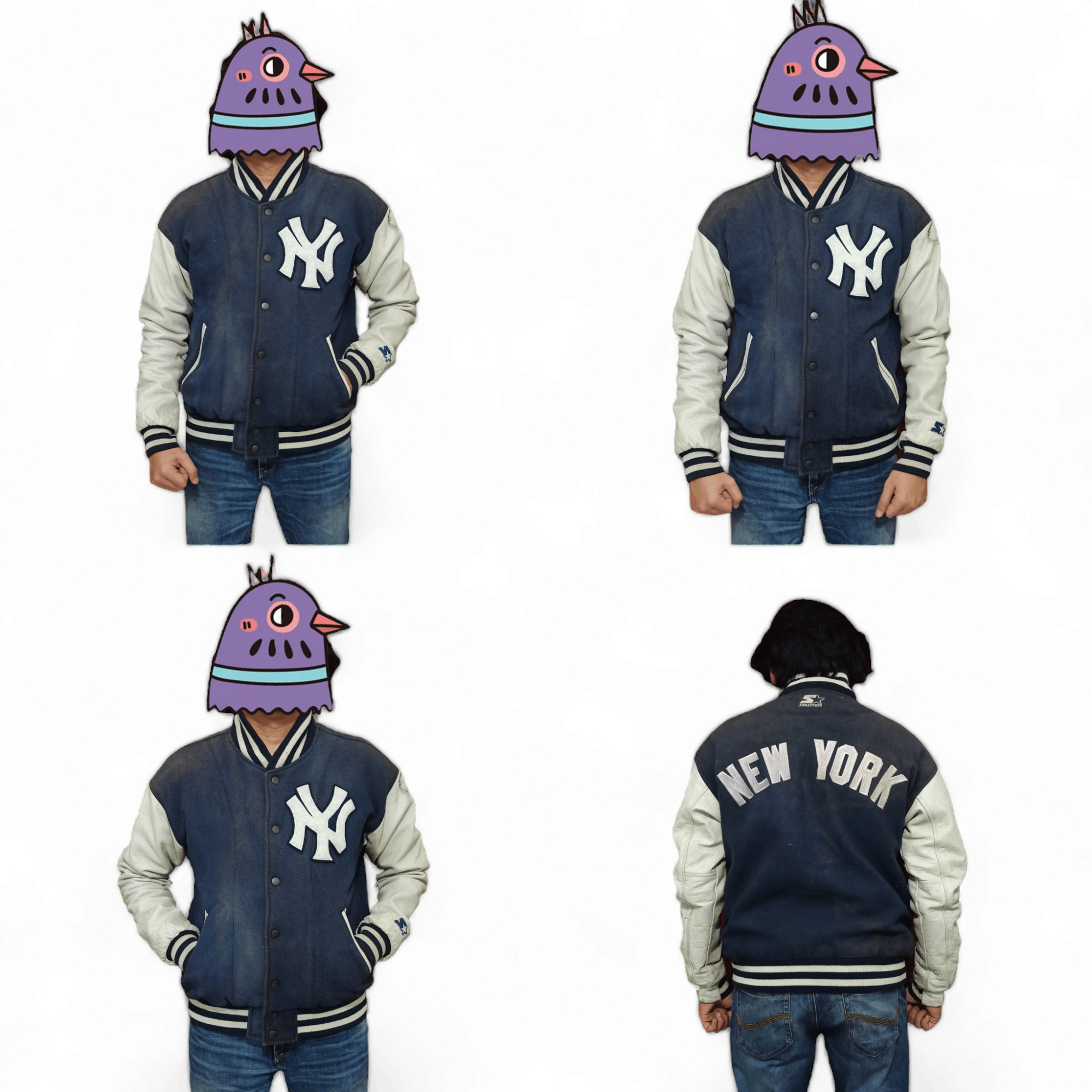 New York Yankees Vintage Starter New York Yankees MLB Letterman Jacket Size US L / EU 52-54 / 3 - 8 Thumbnail