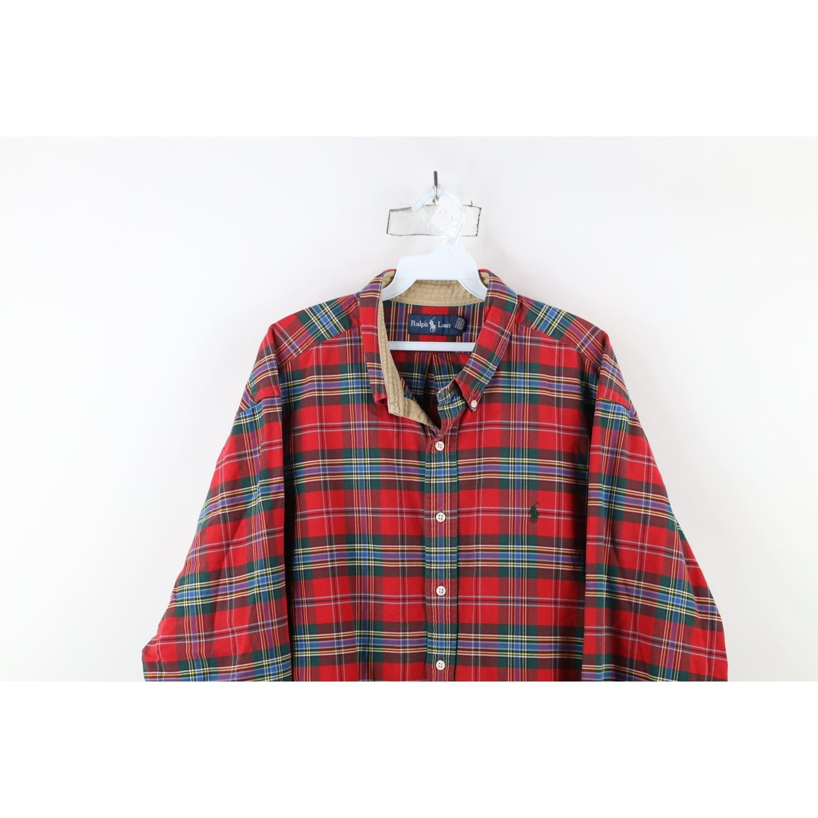 Polo Ralph Lauren Vintage 90s Ralph Lauren Heavyweight Button Down Shirt Size US XXL / EU 58 / 5 - 2 Thumbnail