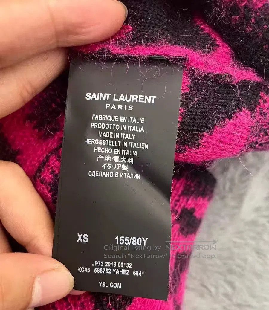 Saint Laurent Paris Saint Laurent 19FW Rose Tiger Sweater. Size XS / US 0-2 / IT 36-38 - 5 Thumbnail