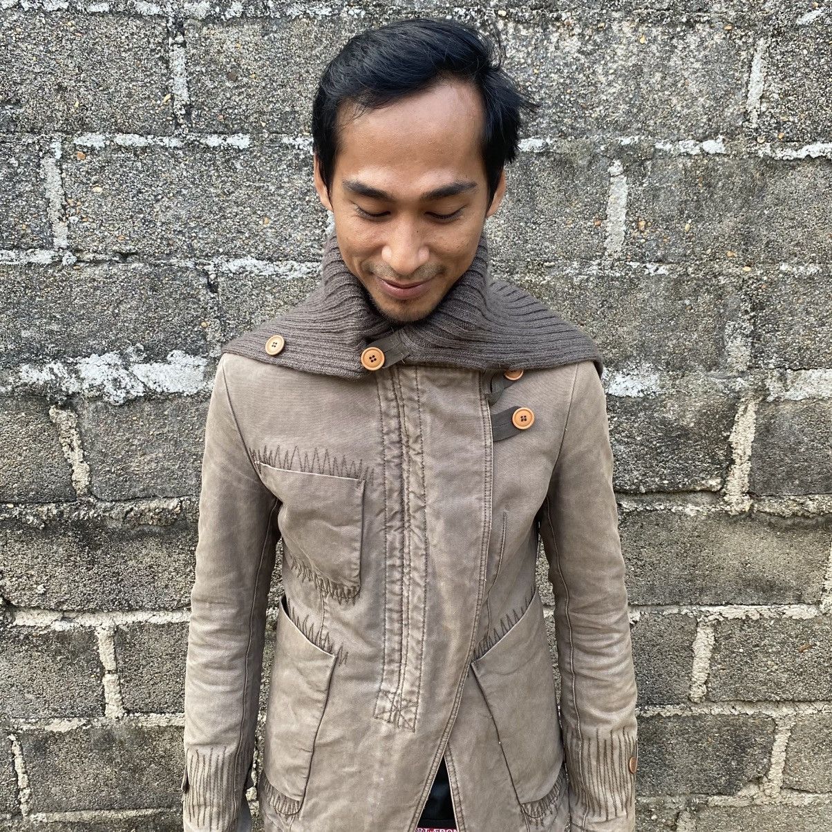 Other Vintage Corpo Nove Italy Hoodie Asymmetric Biker Jacket Size US S / EU 44-46 / 1 - 18 Thumbnail