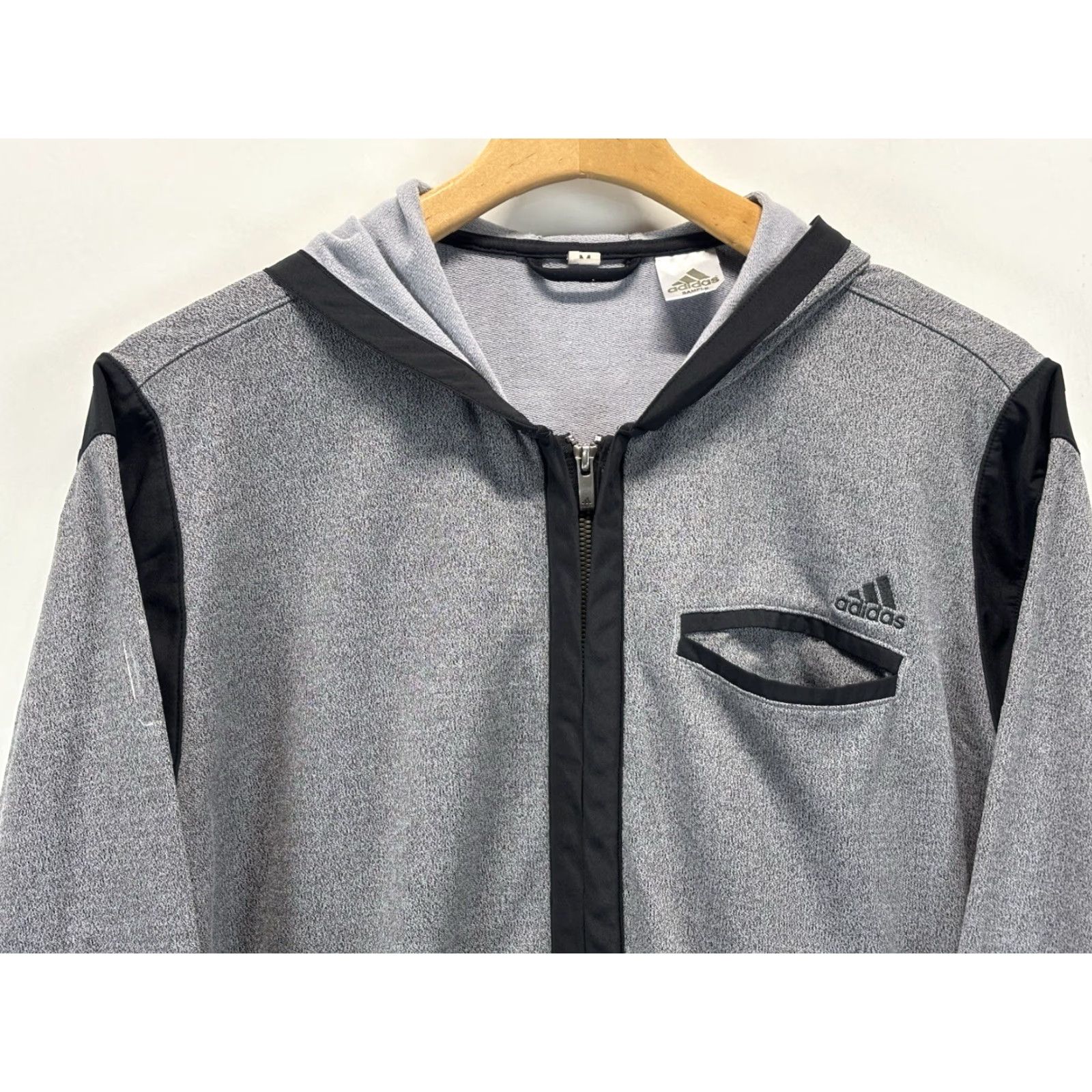 Adidas Adidas Full Zip Jacket Medium Men’s Grey Hood Track Lightweight Lightweight Grey Zip Jacket Men’s Sz M Track Jacket Adidas Full Zip Sweatshirt? Wait. Size US M / EU 48-50 / 2 - 2 Thumbnail
