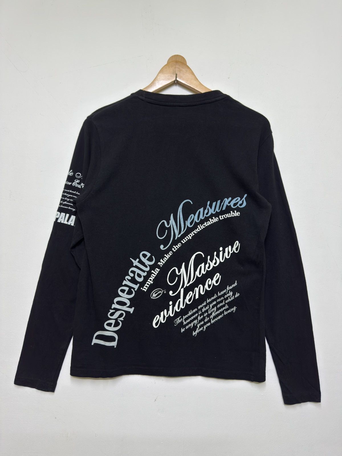 If Six Was Nine Y2K Impala Gothic Desperate Measures Poem Graphic Long Tee Size US XS / EU 42 / 0 - 2 Thumbnail