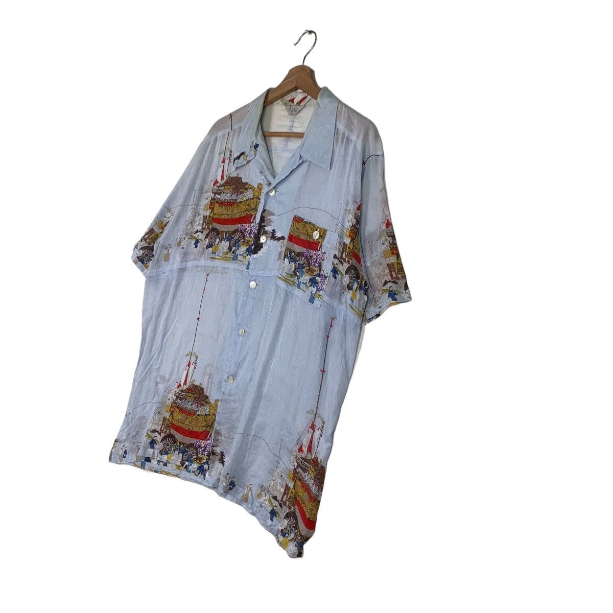 Vintage ART JINN Cotton Shirt #0162-C8 Size US L / EU 52-54 / 3 - 2 Thumbnail