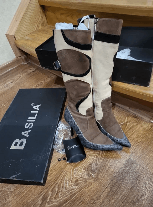 POST ARCHIVE FACTION (PAF) Original knee-high leather boots US sz 6.5 / Eur sz 37 Size US 6.5 / IT 36.5 - 2 Thumbnail