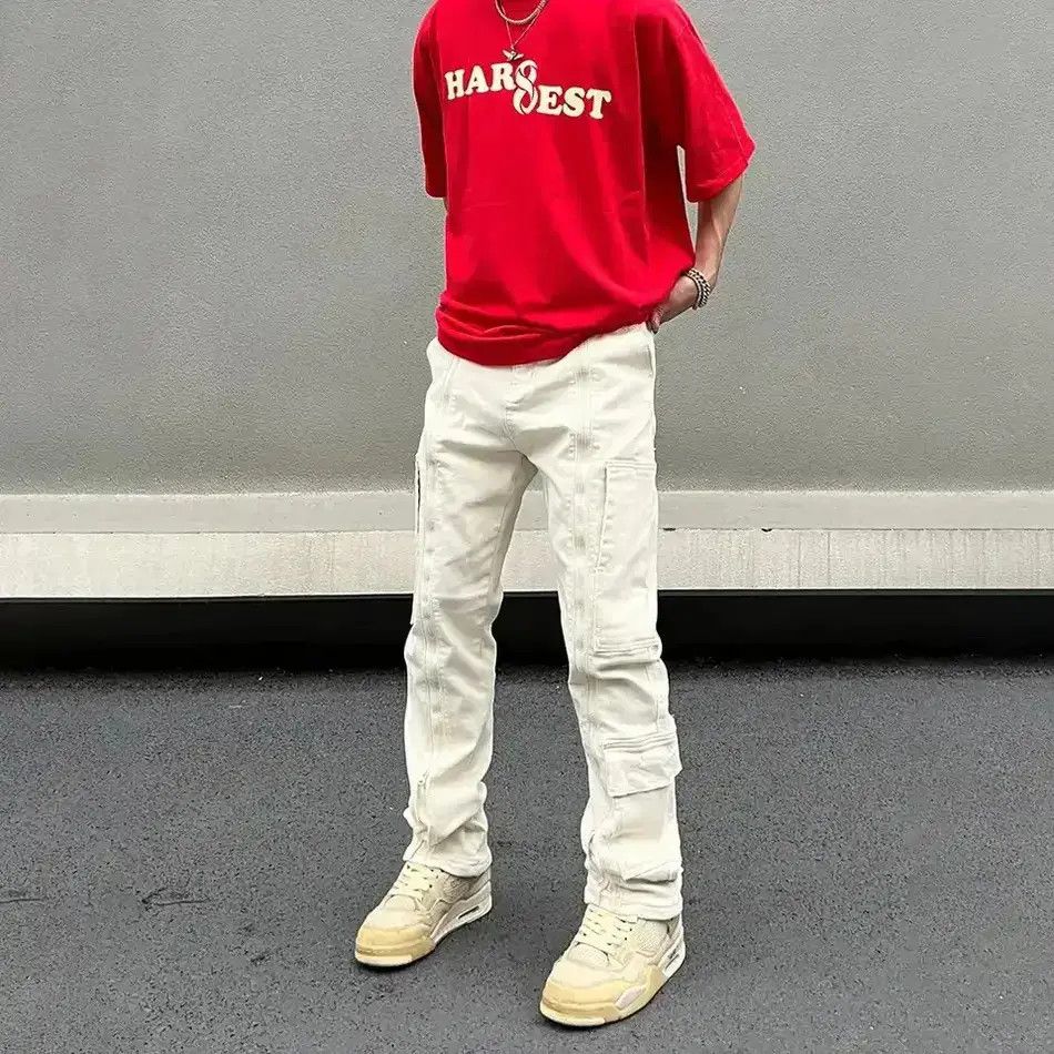 Japanese Brand Cargo Jeans Men Y2k Autumn Streetwear Zip Multi-pocket Size US 32 / EU 48 - 1 Thumbnail