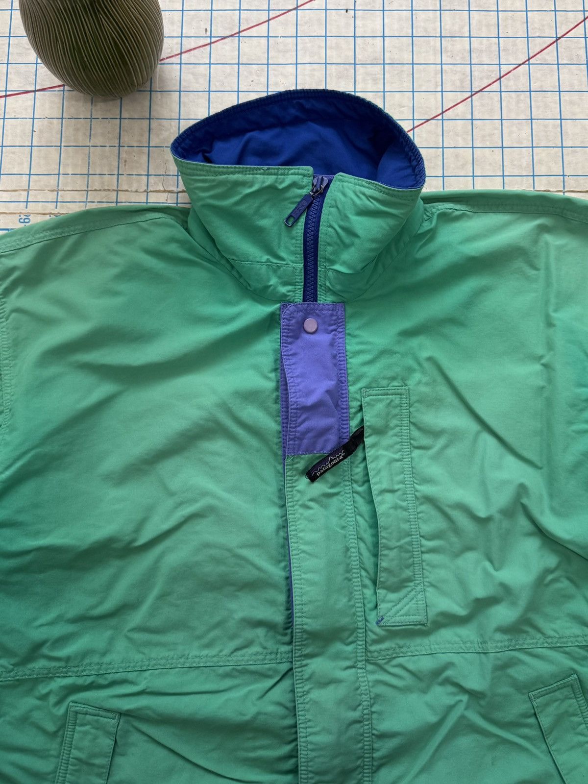 Patagonia Vintage Patagonia Faded Green Shell Jacket Size Medium Size US M / EU 48-50 / 2 - 4 Thumbnail