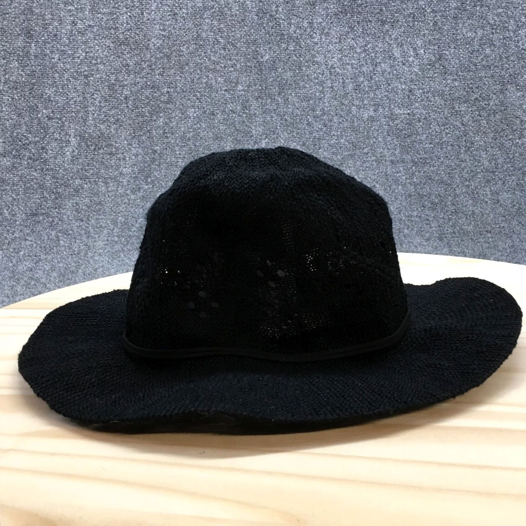 Vince Camuto Vince Camuto Panama Hat Womens Black One Size Adjustable Polyester Panama Hat Ladies Black One Size Size ONE SIZE - 5 Thumbnail