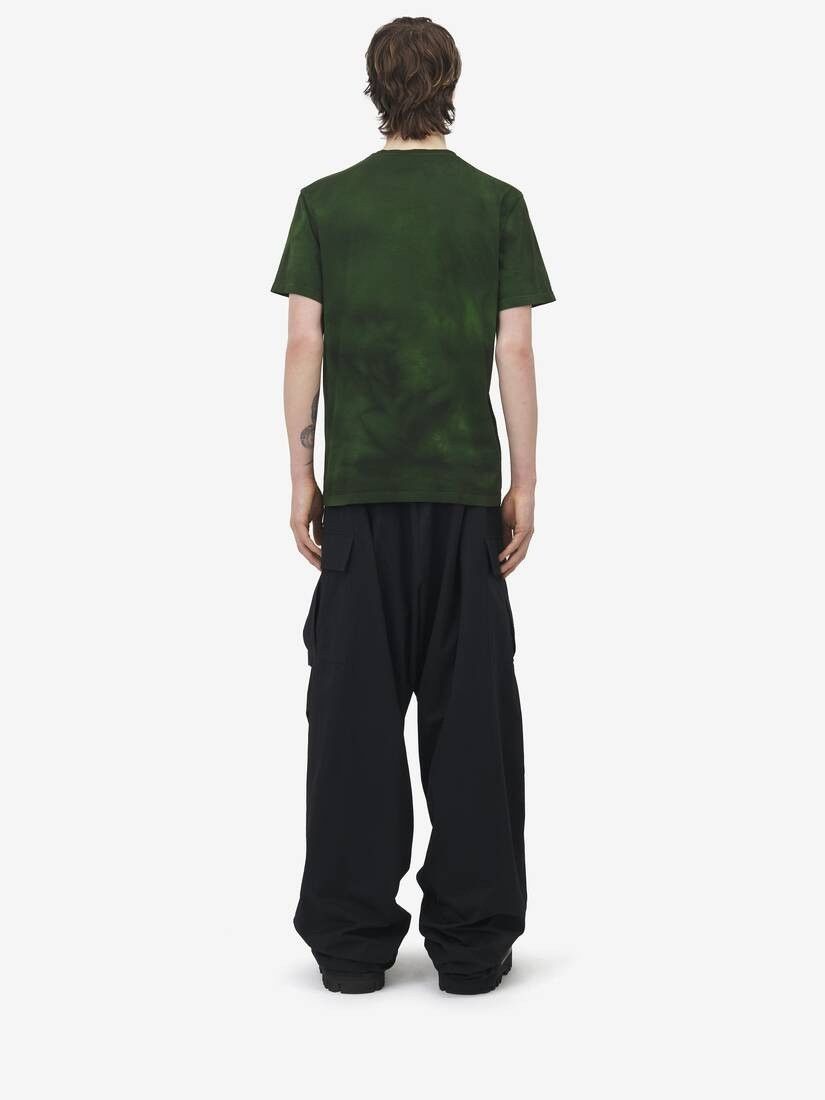 Alexander McQueen o1srvl11e0226 Washed Dye T-Shirt In Green Size US L / EU 52-54 / 3 - 6 Thumbnail