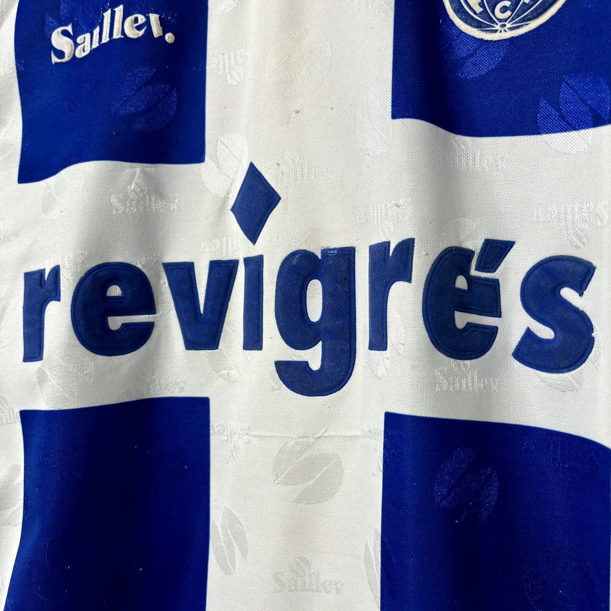 Vintage 1995 1996 FC Porto Retro Vintage Saillev Home Soccer Jersey Size US L / EU 52-54 / 3 - 3 Thumbnail