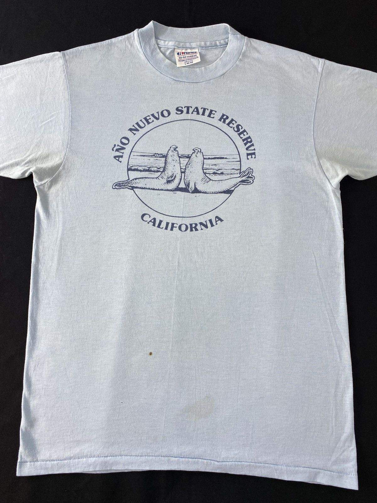 Hanes Vintage 90s Hanes Nuevo State Reserved Printed Tee T-shirt Size US M / EU 48-50 / 2 - 3 Thumbnail