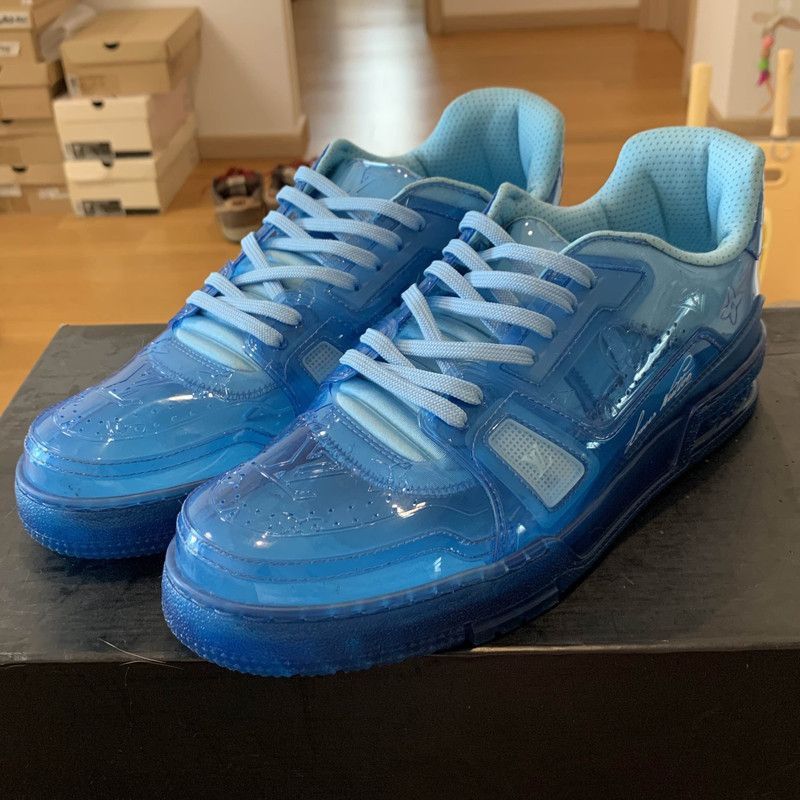 Louis Vuitton Louis Vuitton Trainer Transparent Blue Fashion Sneakers -25 Size US 9 / EU 42 - 1 Thumbnail