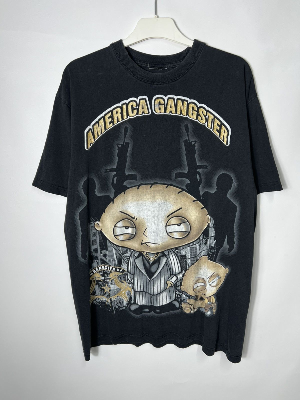 Cartoon Network Y2k streetwear America Gangster Cartoon Graphic T-Shirt Size US L / EU 52-54 / 3 - 1 Thumbnail