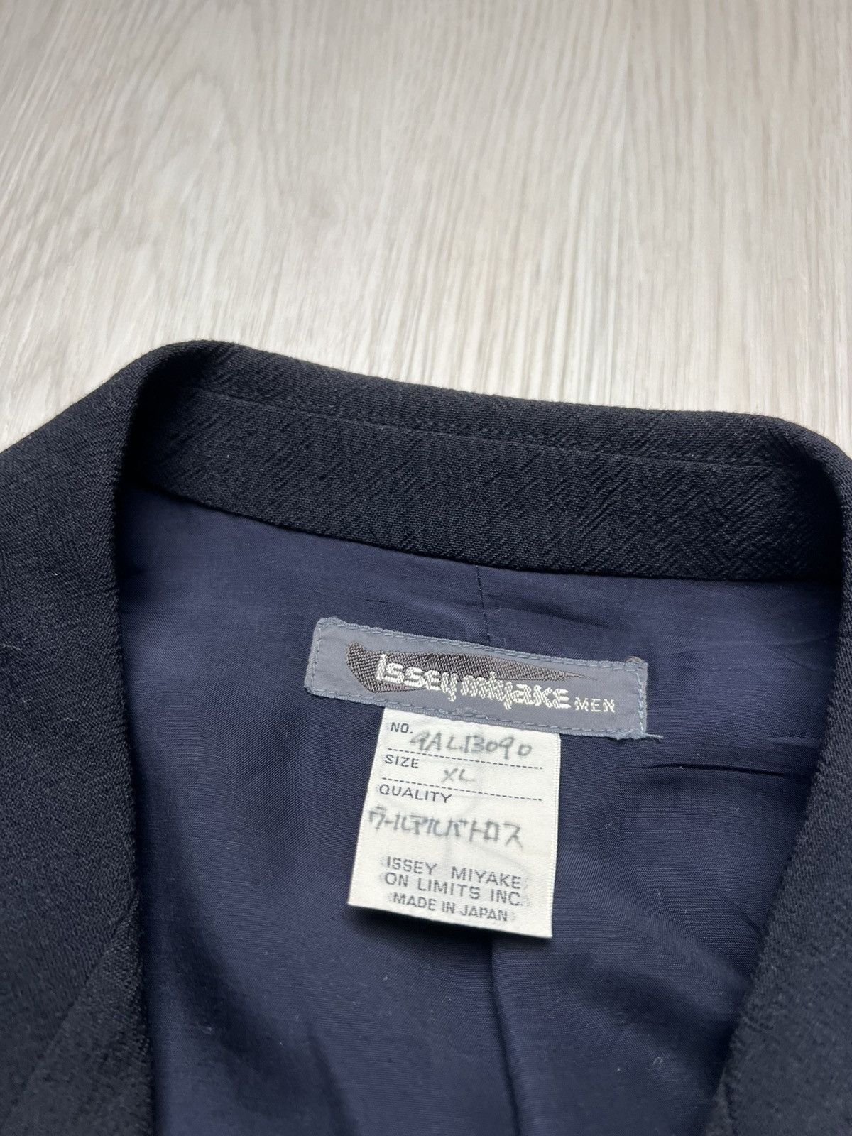 Issey Miyake Vintage 80s Issey Miyake Double Breasted Wool Blazer Size 52R - 5 Thumbnail