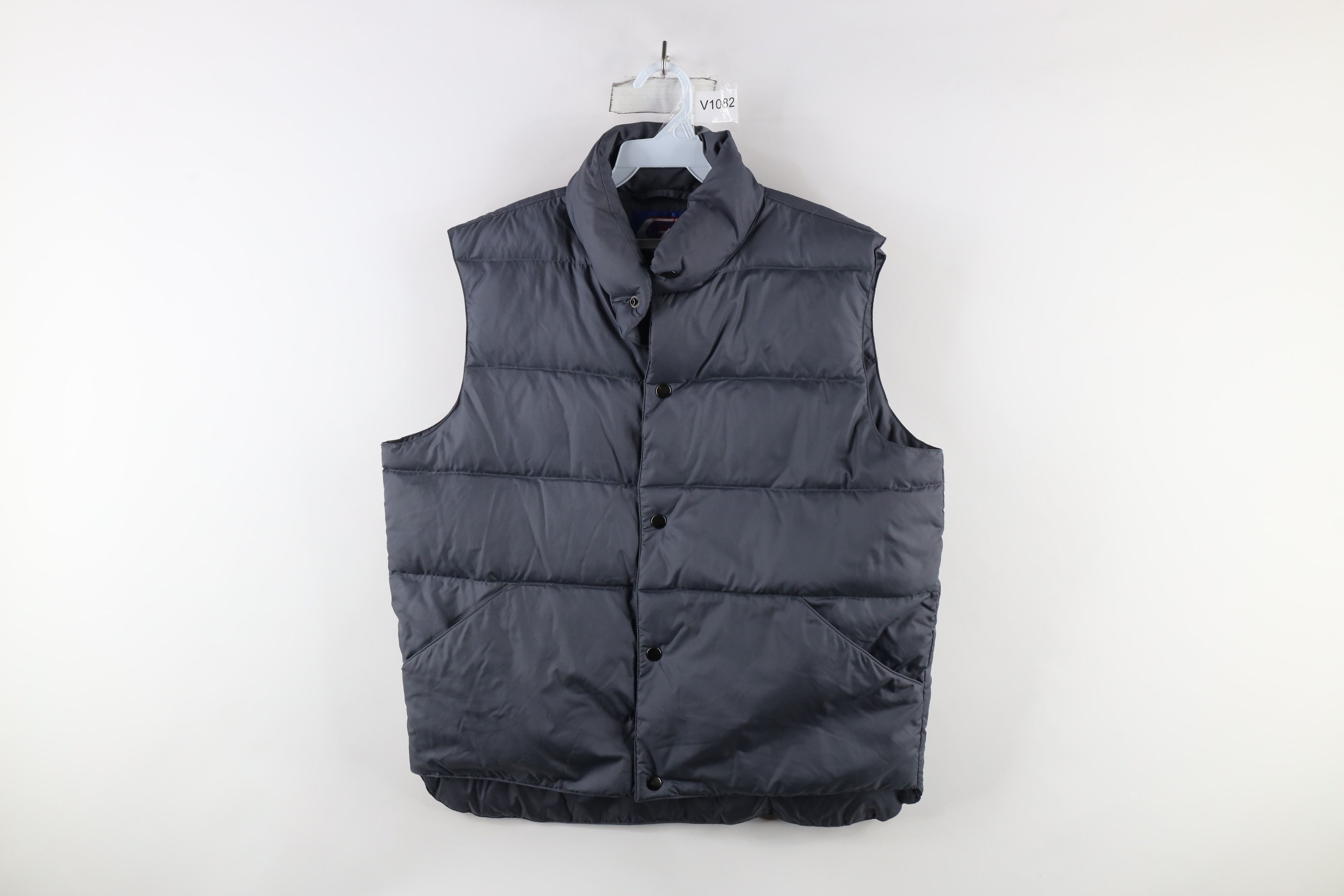 Vintage Vintage 90s Streetwear Down Fill Puffer Vest Jacket Gray Size US M / EU 48-50 / 2 - 1 Thumbnail