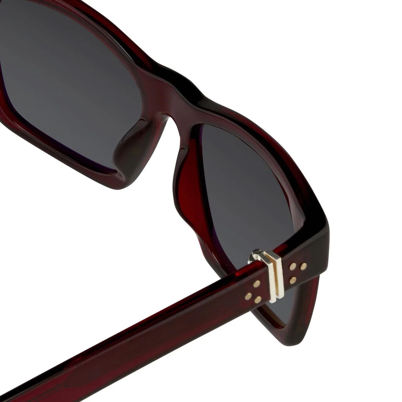 Ann Demeulemeester Ann Demeulemeester Sunglasses D-Frame Bordeaux Red and Blue Size ONE SIZE - 10 Thumbnail