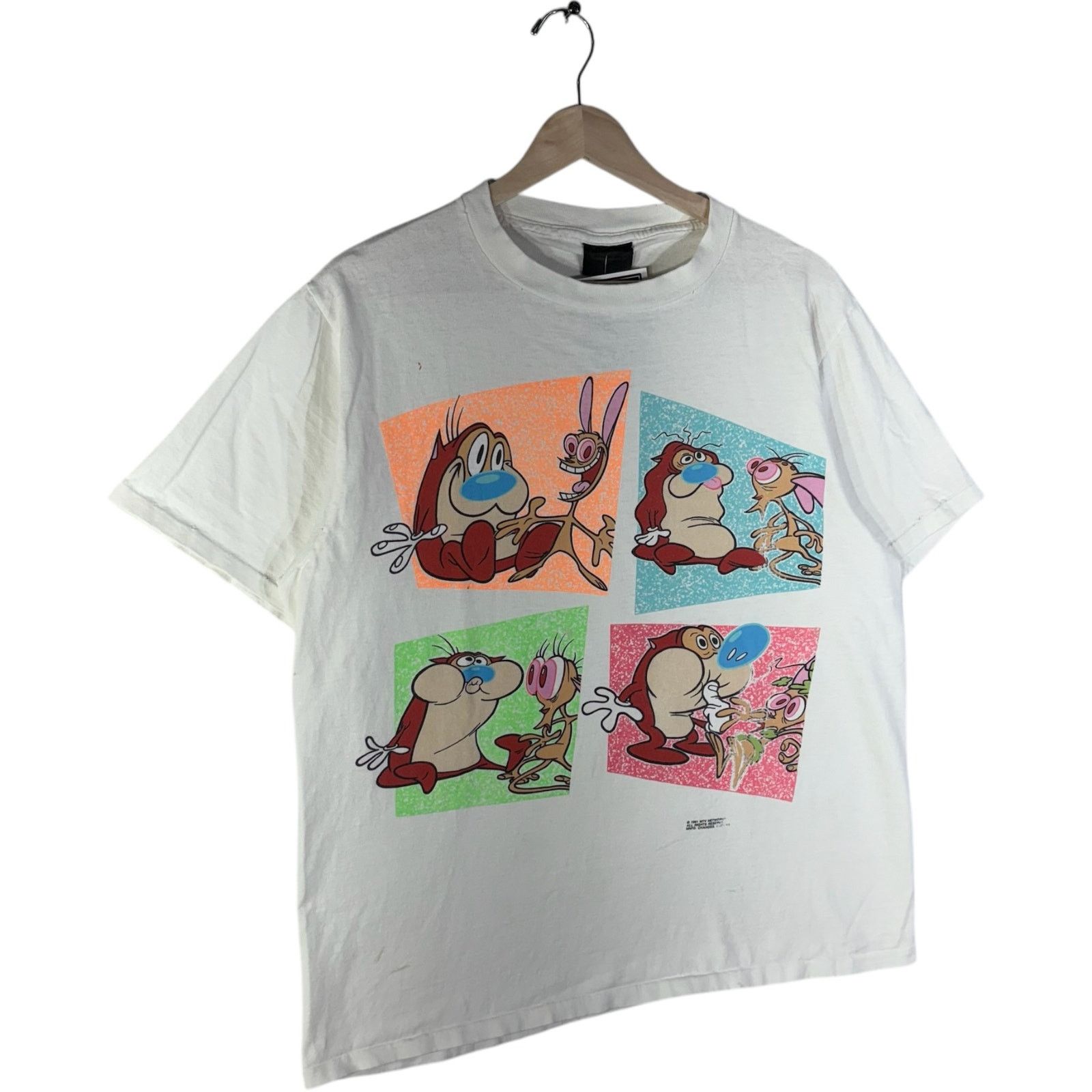 Changes Vintage Ren & Stimpy Cartoon Tee 90s Large Size US L / EU 52-54 / 3 - 4 Thumbnail