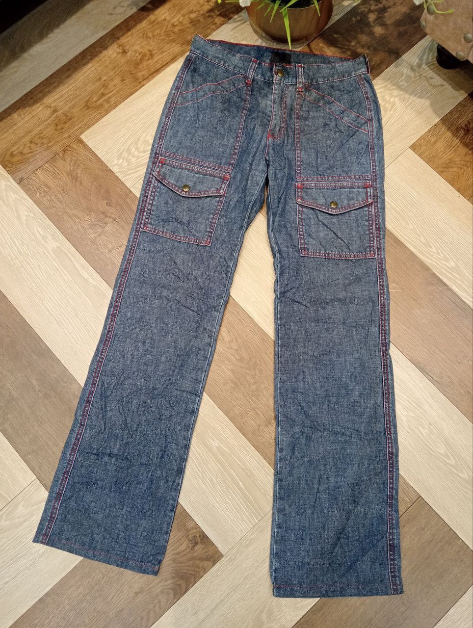 Japanese Brand ANNA SUI 6 POCKET DENIM BUSH PANTS - SIZE 2 Size US 29 - 3 Thumbnail
