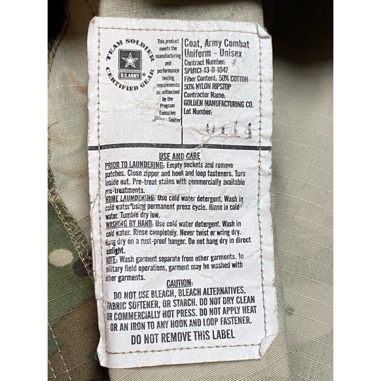 Other Team Soldier Army Combat Complete Uniform SZ Med Regular Size US M / EU 48-50 / 2 - 6 Thumbnail