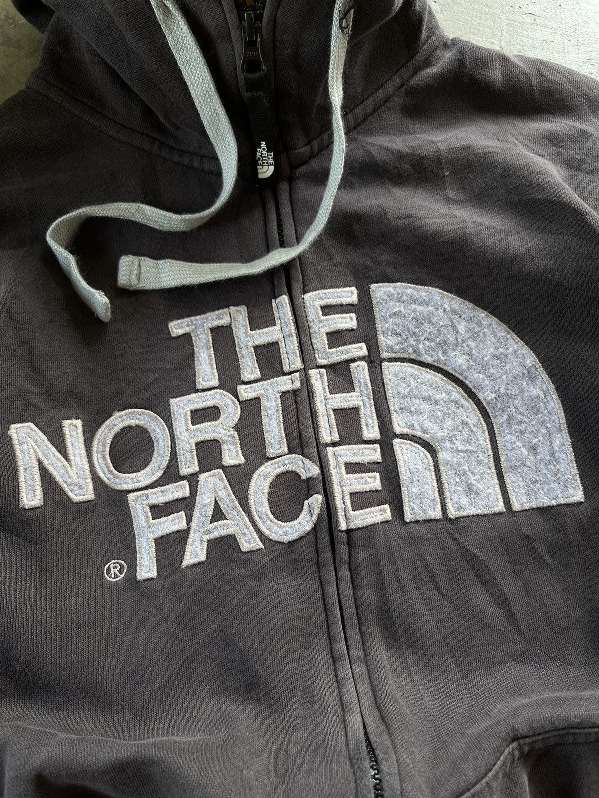 Japanese Brand × The North Face The North Face Big Logo Zipper Hoodie Distressed Size US L / EU 52-54 / 3 - 3 Thumbnail