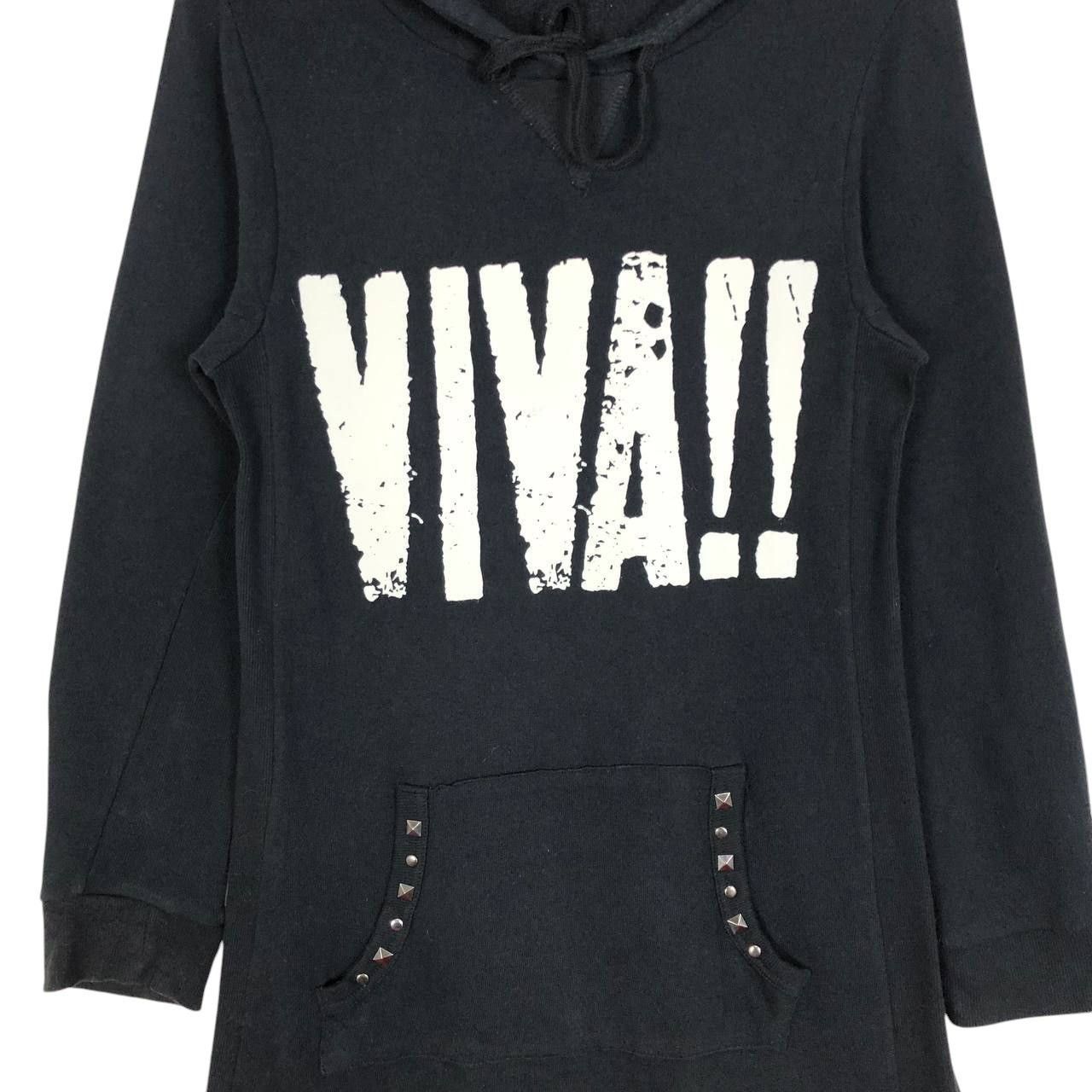 Japanese Brand Vintage Viva La Punk T-Shirt Dress Shiny Ripple Hoodie Size S / US 4 / IT 40 - 8 Thumbnail