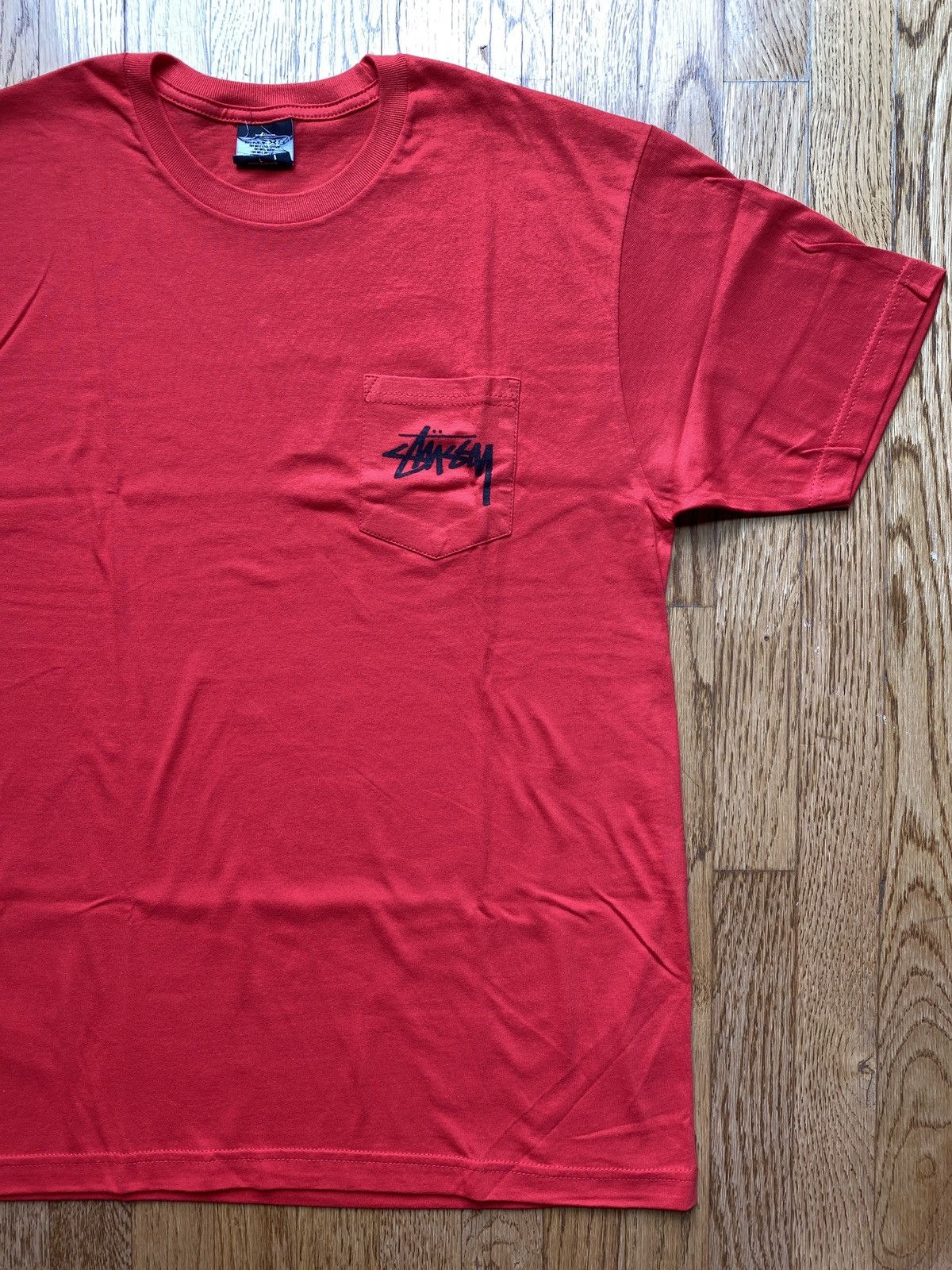 Stussy Stussy Logo Pocket Tee Sz L Size US L / EU 52-54 / 3 - 5 Thumbnail