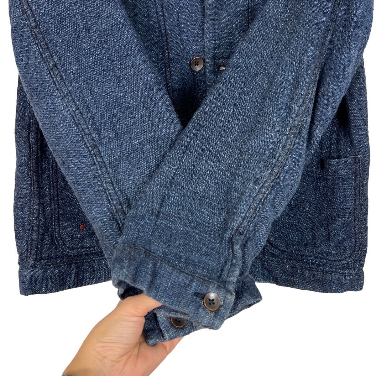 Paul Smith × Paul Smith Red Ear 🔥 RED EAR BY PAUL SMITH INDIGO CHORE JACKET MADE IN JAPAN Size US L / EU 52-54 / 3 - 13 Thumbnail