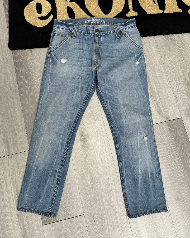 Levi's Vintage Levi's 504 Men's Blue Denim Jeans - Size 33x27 Size US 33 - 2 Thumbnail
