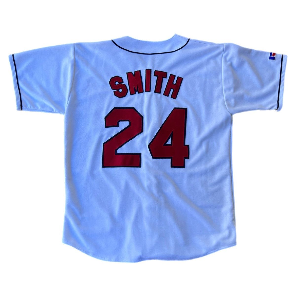 image of Vintage 90’S Mlb Angles 24 Smith Russell Athletic Jersey in White, Men's (Size XL)