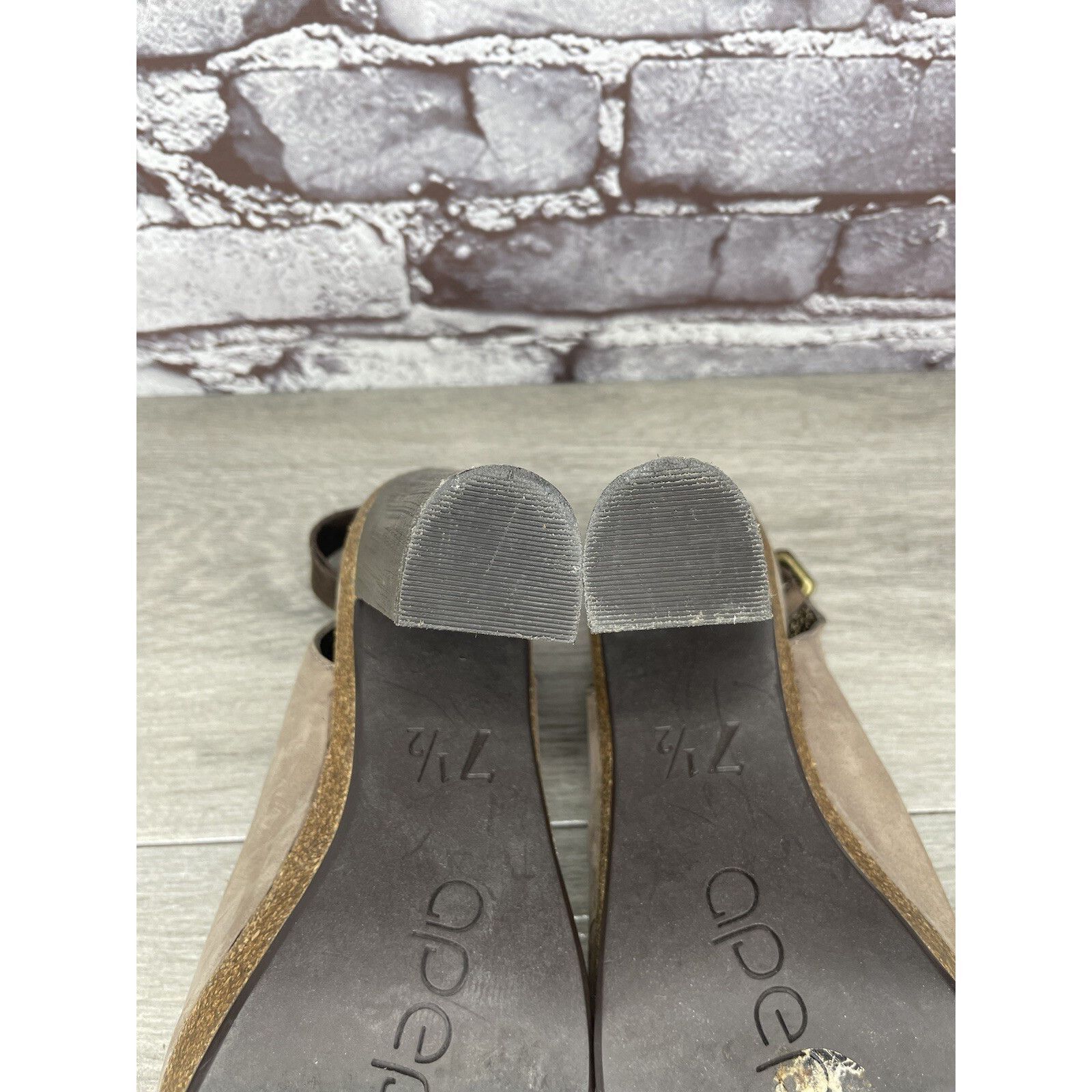 Other Apepazza Parma Brown Taupe Leather Peep Toe Heeed Booties Wo Size US 7.5 / IT 37.5 - 11 Thumbnail
