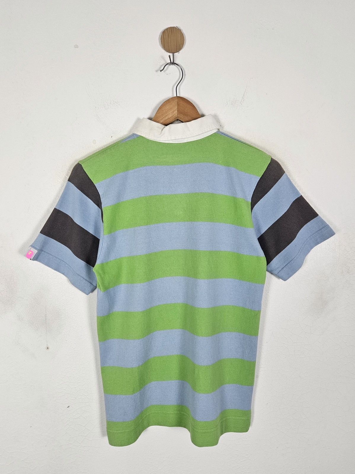Bape A Bathing Ape BAPE polo rugby stripe Size S / US 4 / IT 40 - 3 Thumbnail