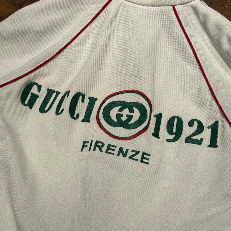 Gucci Gucci White front and back logo embroidered red and green Size US M / EU 48-50 / 2 - 6 Thumbnail