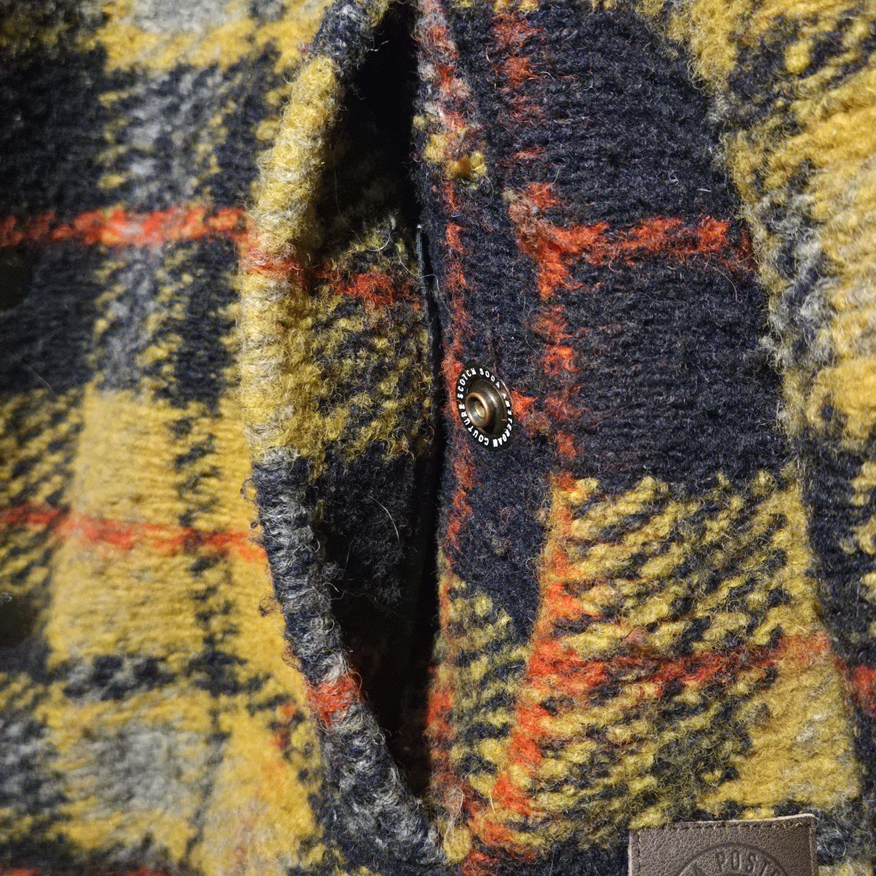 Scotch & Soda Rare NWT Scotch & Soda Plaid Sherpa Wool Trucker Jacket Size US L / EU 52-54 / 3 - 10 Thumbnail