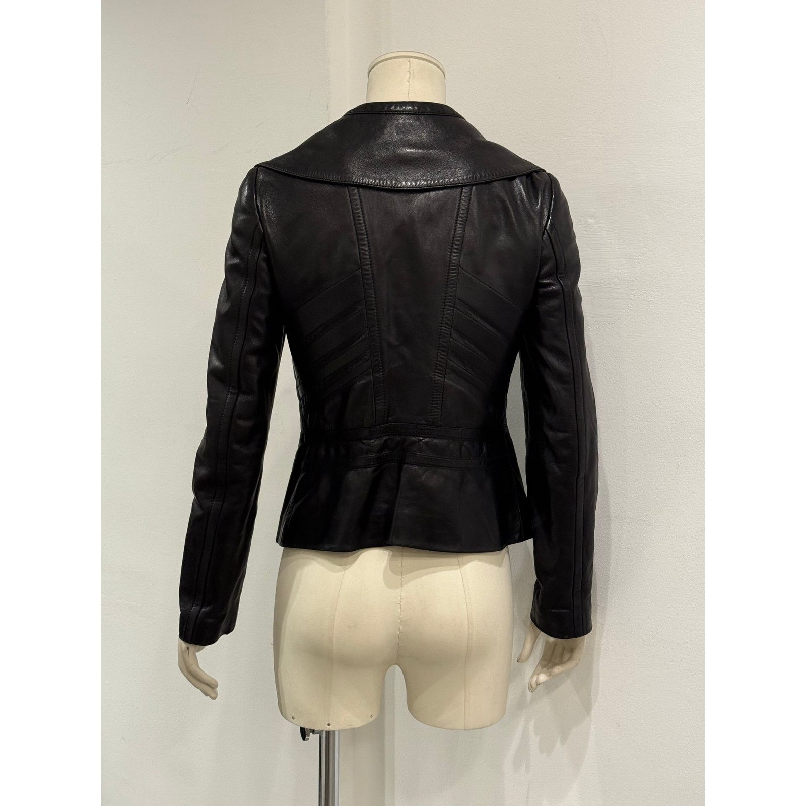 Gucci A/W2003 Gucci by tom Ford paneled moto leather jacket Size M / US 6-8 / IT 42-44 - 11 Thumbnail