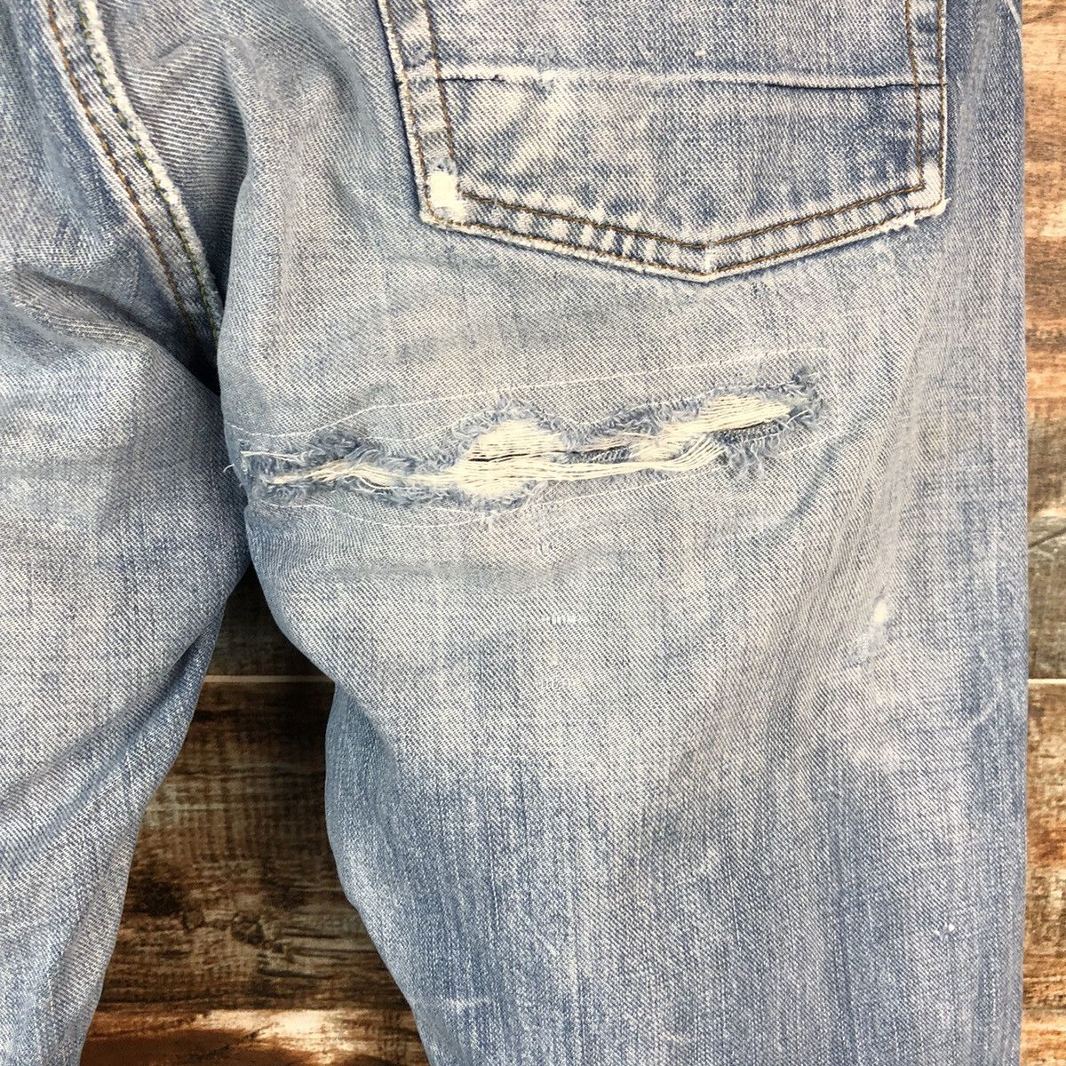 The Superior Labor DL The Superior Labor selvedge Distressed Denim Pants #A2445 Size US 32 / EU 48 - 21 Thumbnail
