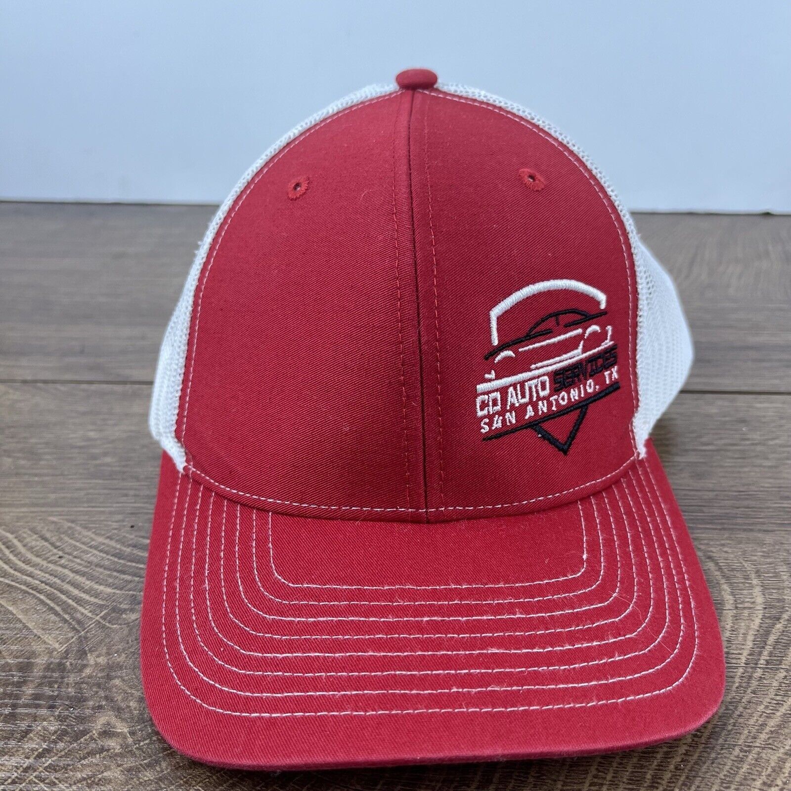 Other CD Auto Services Hat San Antonio Texas Adjustable Hat Red Ha Size ONE SIZE - 2 Thumbnail