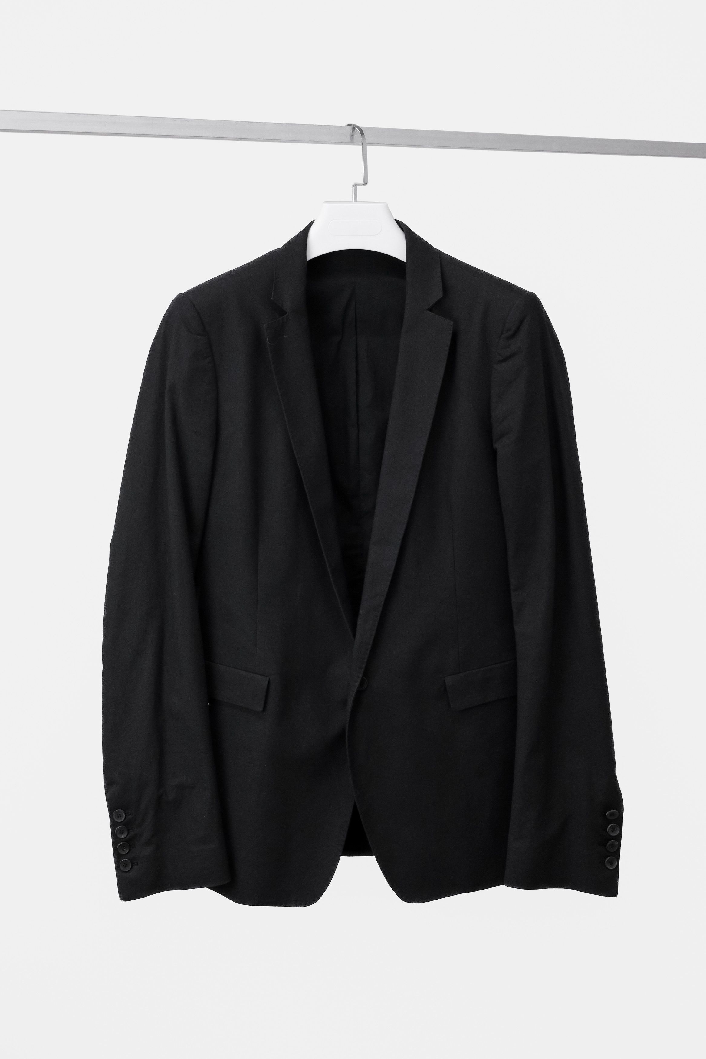 image of Poeme Bohemien Poème Bohémien Black Linen Blazer, Men's (Size Medium)