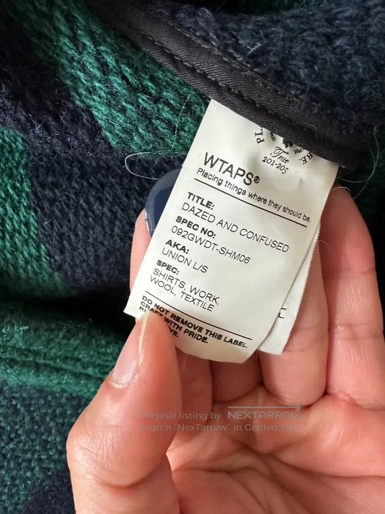 Wtaps Wtaps Black and green plaid shirt Size US S / EU 44-46 / 1 - 4 Thumbnail