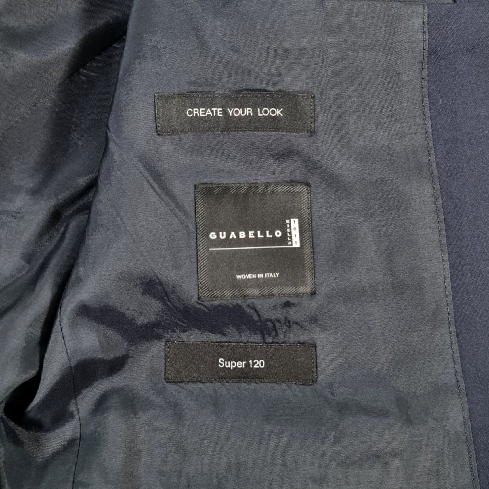 Hugo Boss HUGO BOSS Men Suit Jacket Navy Blue 38 R Super 120s Wool Guabello Hayes Size 38R - 6 Thumbnail
