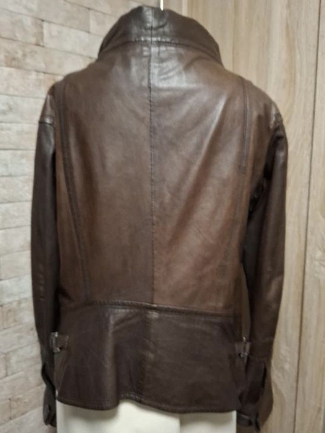 GOA Vintage Bono Big Neck Real Soft Leather G.O.A Style Jacket Size US M / EU 48-50 / 2 - 3 Thumbnail