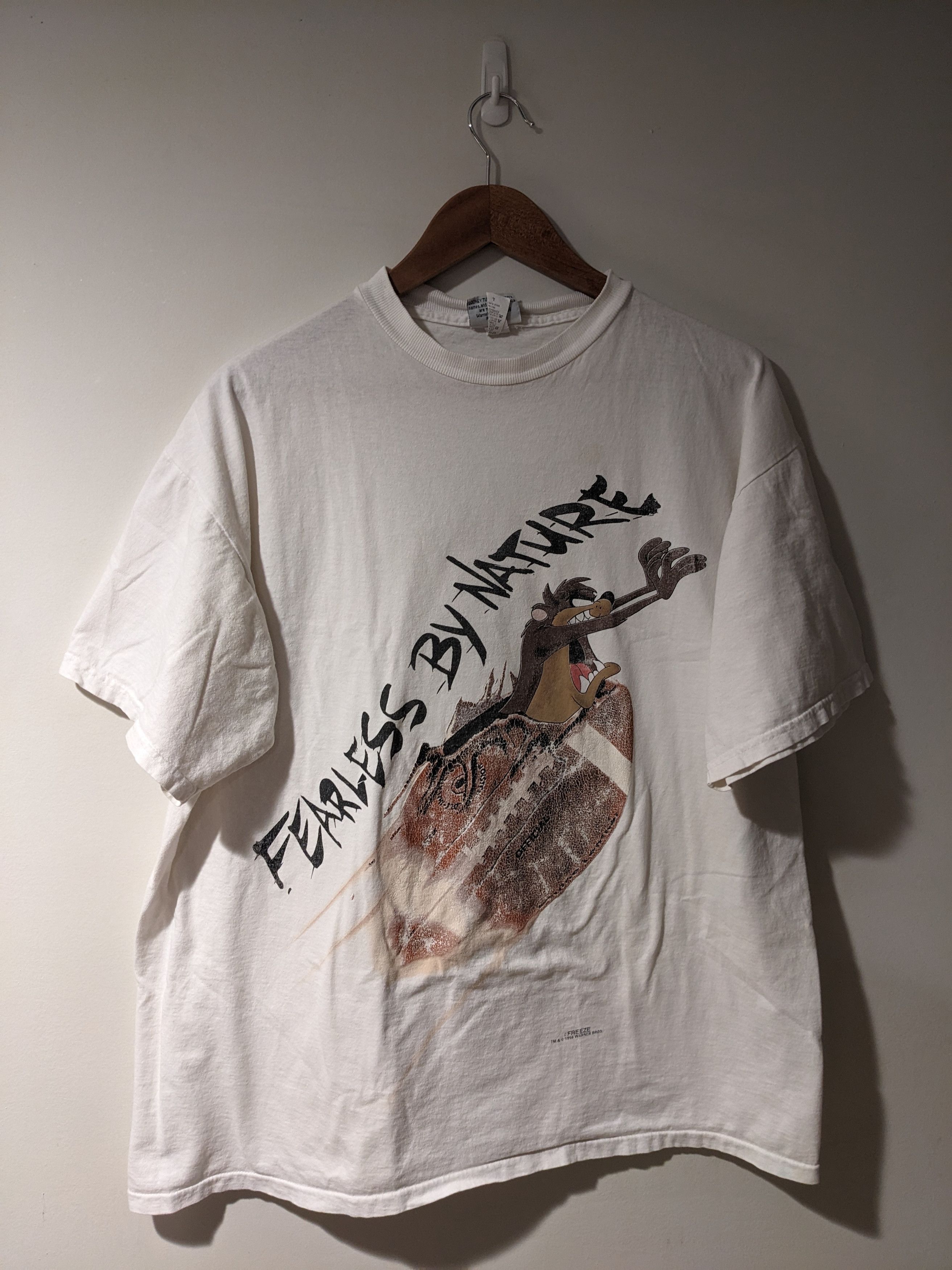 Cartoon Network × Vintage Vintage 1996 Taz Fearless by Nature NFL Football T-Shirt Size US L / EU 52-54 / 3 - 1 Thumbnail