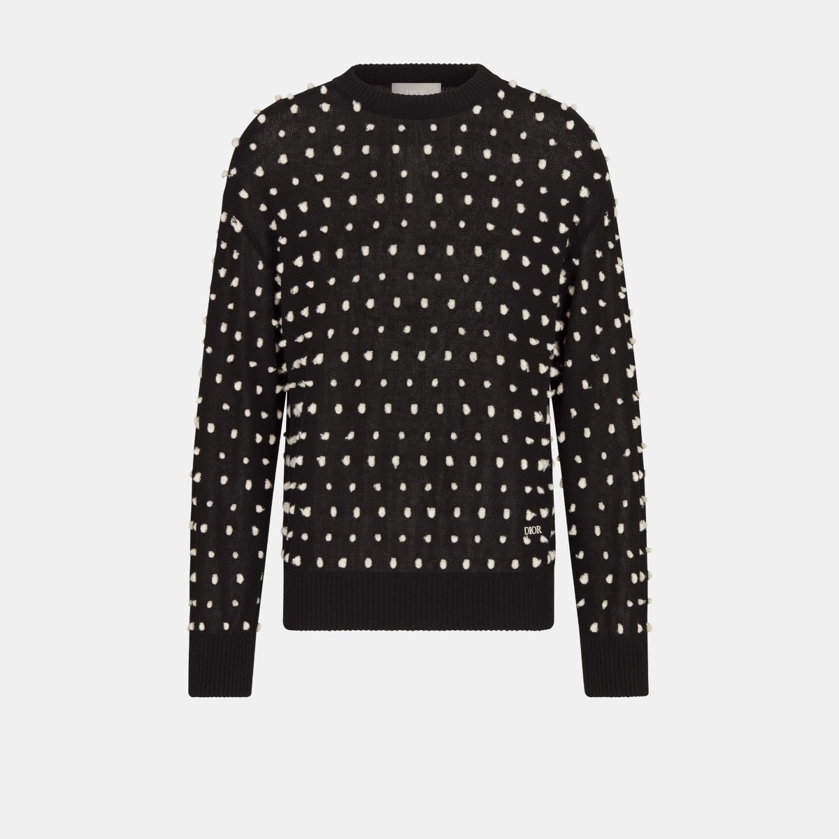 Dior o1bcso1str0125 Round-Neck Sweater in Black Size US XL / EU 56 / 4 - 1 Thumbnail