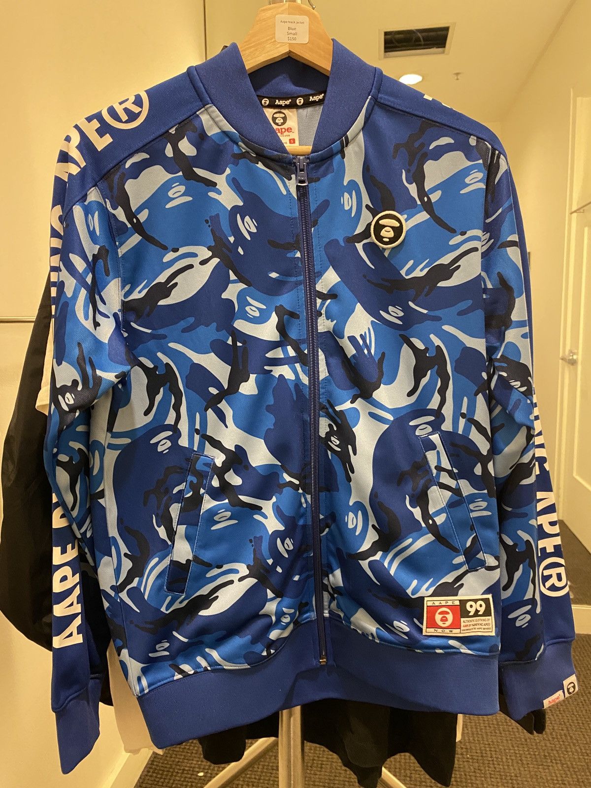 Blue camo adidas jacket deals