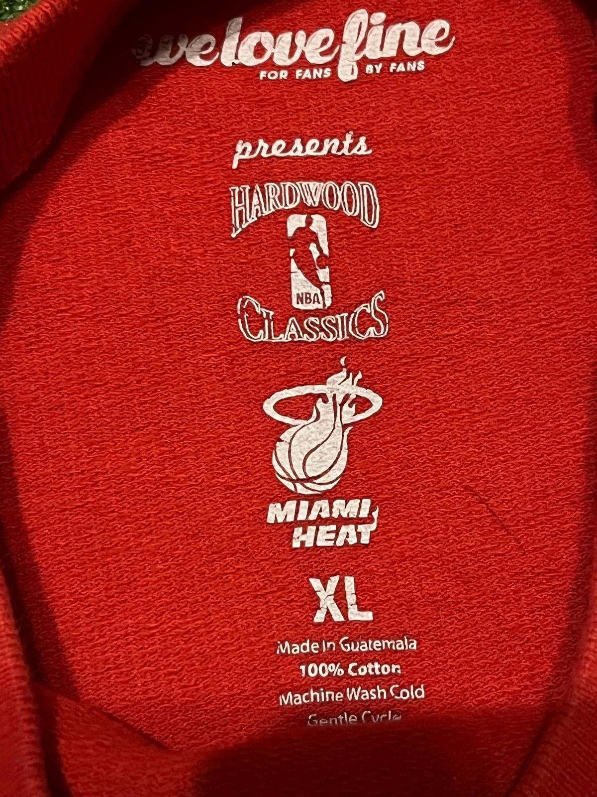 NBA Miami Heat Long Sleeve Basketball Shirt Size ONE SIZE - 4 Thumbnail