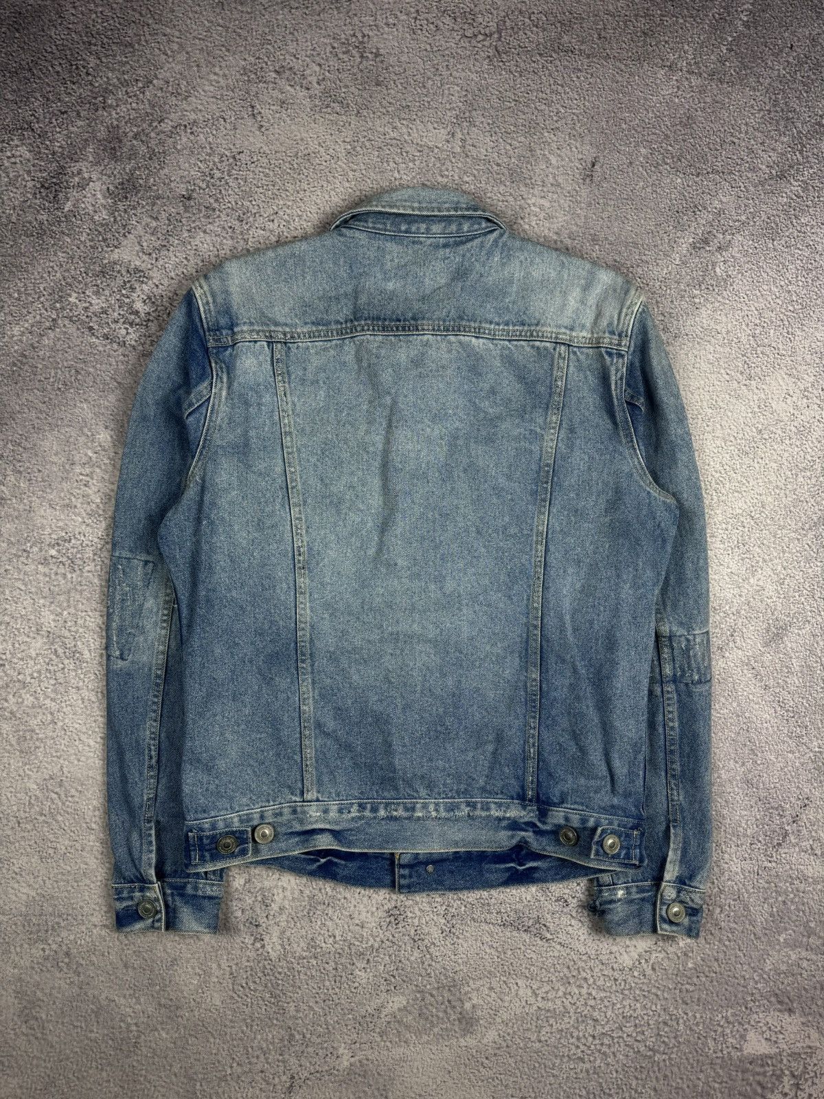 Allsaints All Saints Spitalfields Dustout Distressed Denim Jacket Size US M / EU 48-50 / 2 - 15 Thumbnail
