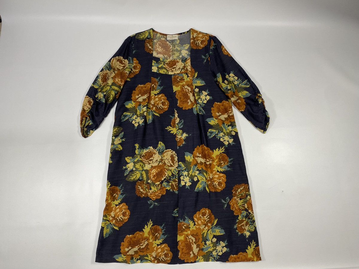 Other Momoni Italy Wool Silk Flowers Midi Dress With Pockets Size M / US 6-8 / IT 42-44 - 16 Thumbnail