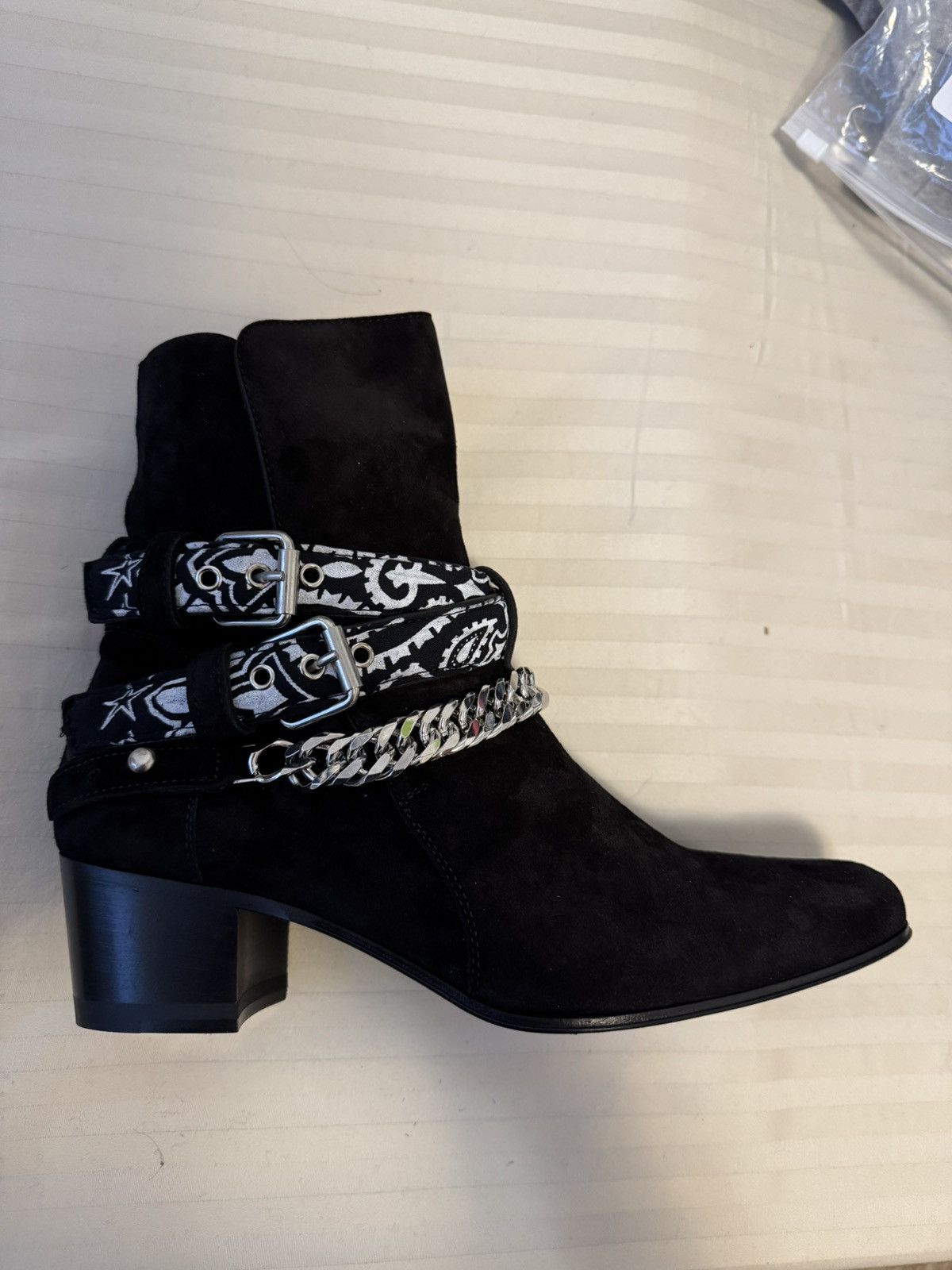 Amiri 🔥Brand New🔥Bandana Buckle Suede Boot Size US 8.5 / IT 38.5 - 2 Thumbnail