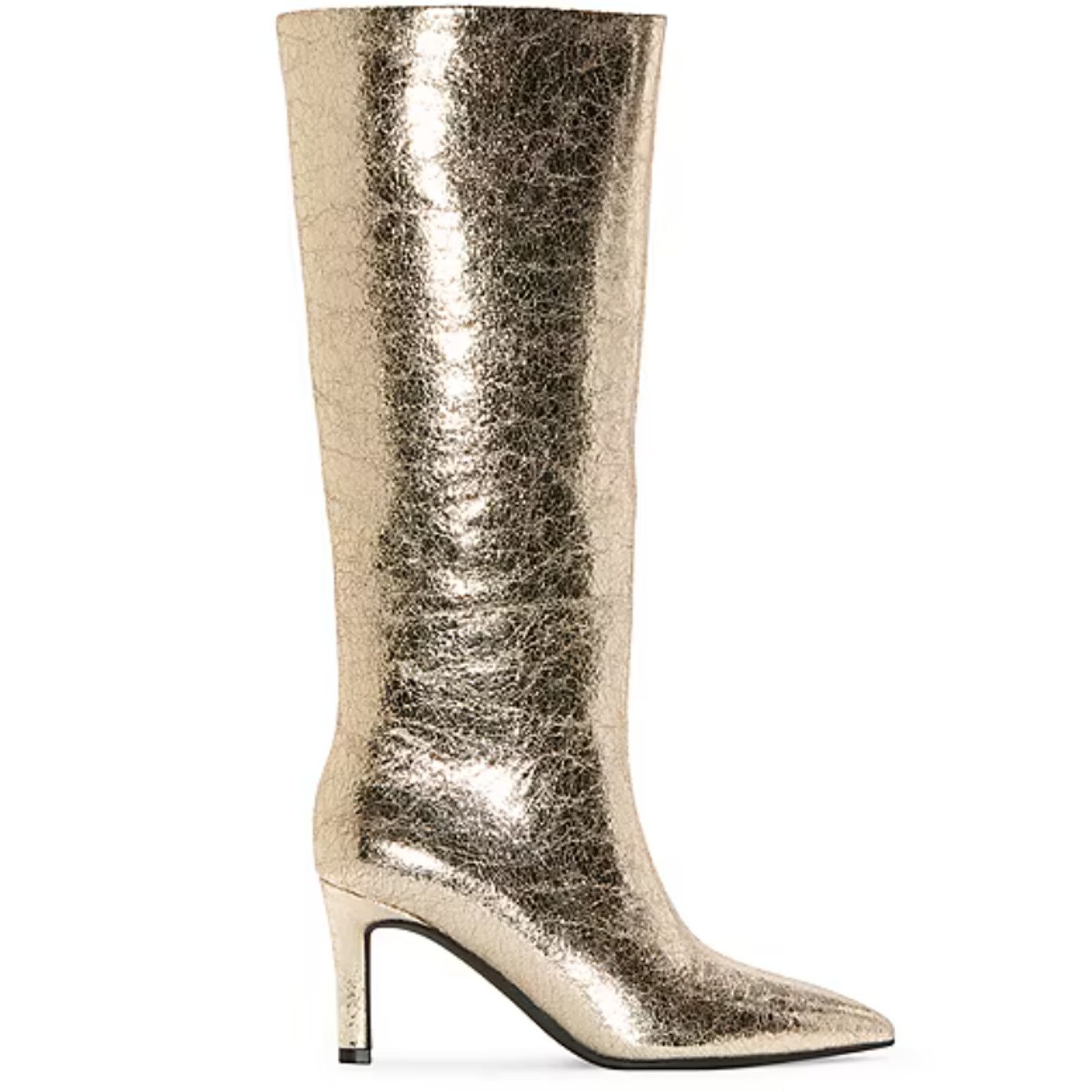 Worthington WORTHINGTON PLEASANT GOLD FOIL STILETTO KNEE HIGH BOOTS 7.5 Size US 7.5 / IT 37.5 - 3 Thumbnail