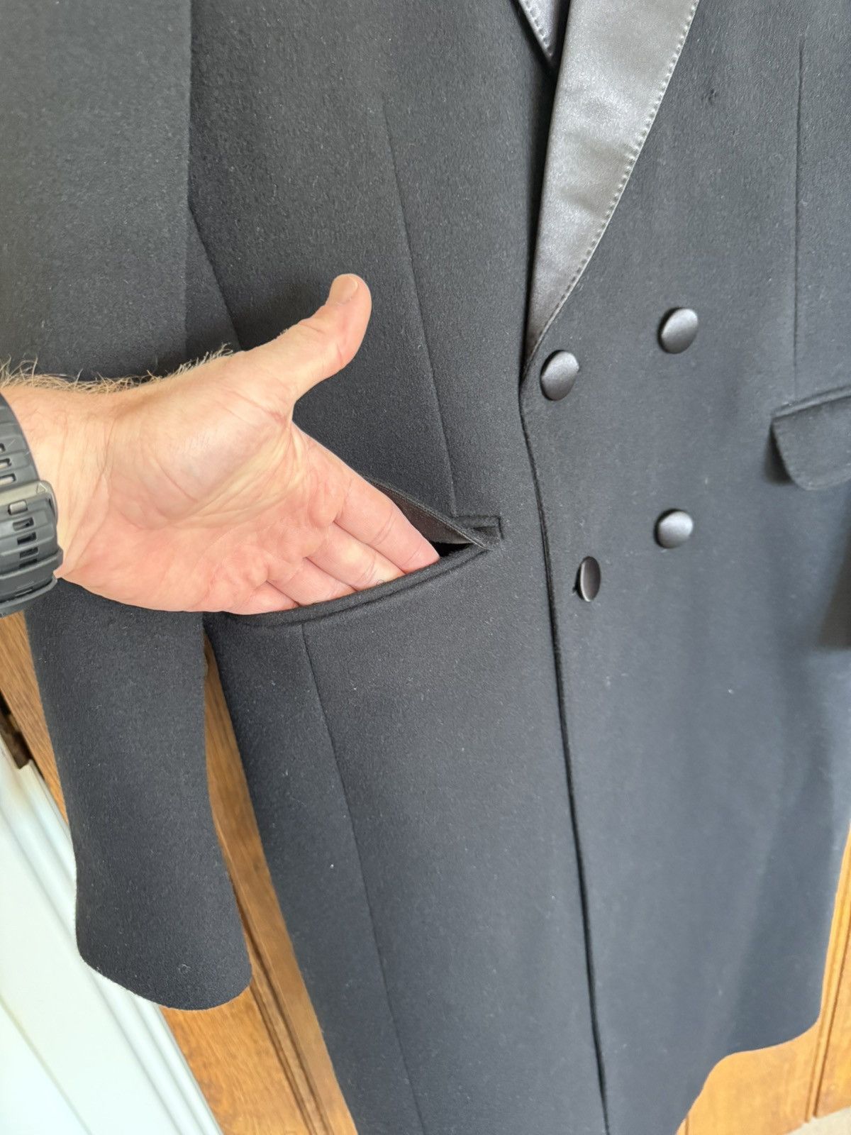 Celine FW25 Celine 1 of 1 sample Chesterfield tuxedo coat Hedi M Size US M / EU 48-50 / 2 - 15 Thumbnail
