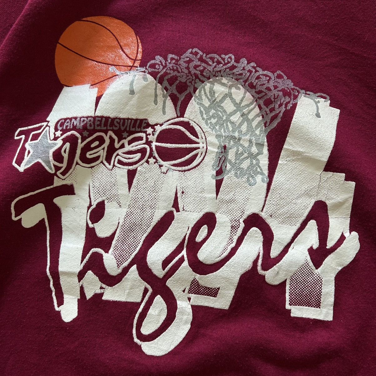 Vintage Campbellsville University Tigers Basketball Team Sweatshirt Size US XL / EU 56 / 4 - 6 Thumbnail